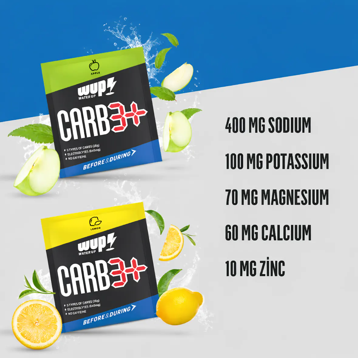 WUP Carb3+ پودر انرژی و ایزوتونیک واترآپ قبل از مسابقه wup ووپ واترآپ