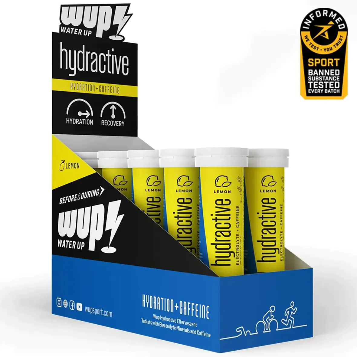 WUP Hydractive Electrolytes +Caffeine قرص جوشان ایزوتونیک واترآپ کافئین دار ران‌دان_ران_دان_راندان