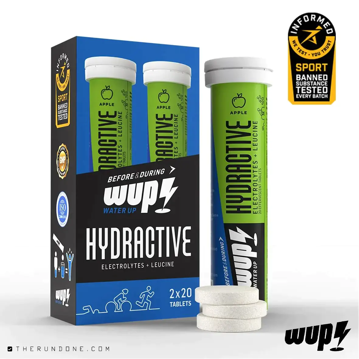 WUP Hydractive Electrolytes +leucine قرص جوشان ایزوتونیک واترآپ +لوسین ران‌دان_ران_دان_راندان