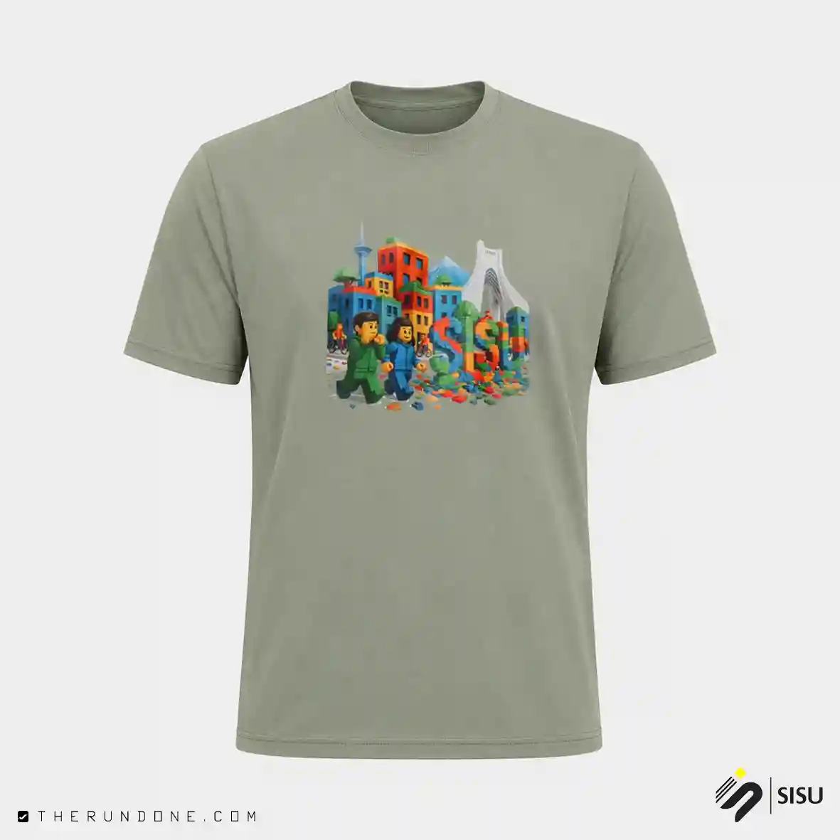 تیشرت سی سو Sisu Pixel T-shirt- cover Sisu Pixel T-shirt تیشرت پیکسل سی سو برای تمرین سبک- کاور اصلی