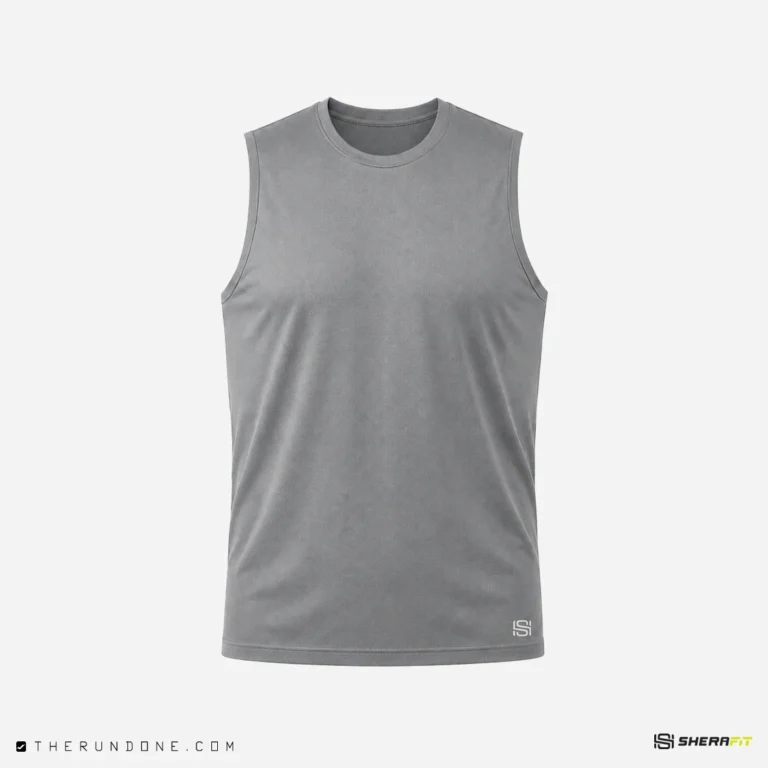 Sherafit Colix Tank Top رکابی مردانه شرافیت برای دویدن- کاور اصلی خاکستری
