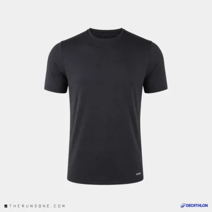 Decathlon Mens Run 100 Dry T-Shirt تی شرت مردانه دکتلون برای دویدن- کاور اصلی مشکی