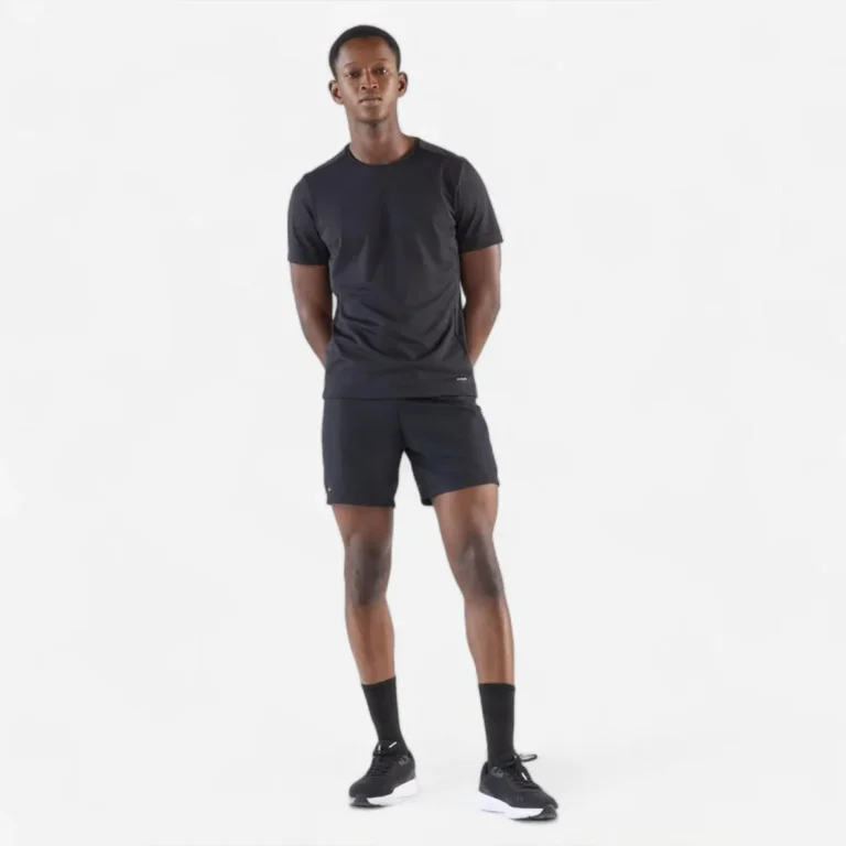Decathlon Mens Run 100 Dry T-Shirt تی شرت مردانه دکتلون برای دویدن- تن مدل مشکی
