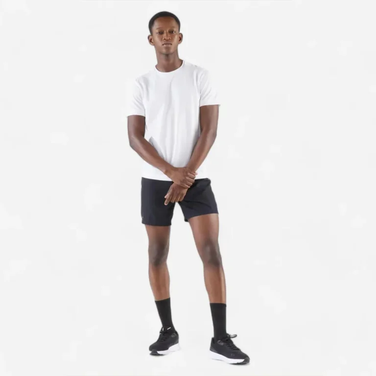 Decathlon Mens Run 100 Dry T-Shirt تی شرت مردانه دکتلون برای دویدن- تن مدل سفید