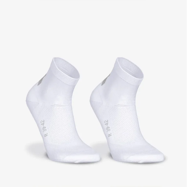 Decathlon Running Socks 2 Pack Run 500 جوراب دویدن دکتلون بسته 2 عددی- جفت سفید