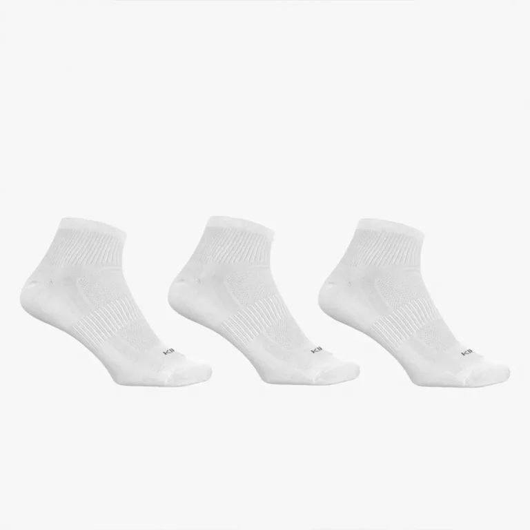 Decathlon Running Socks 3-Pack Run 100 جوراب دویدن دکتلون بسته 3 عددی- پک سه عددی سفید