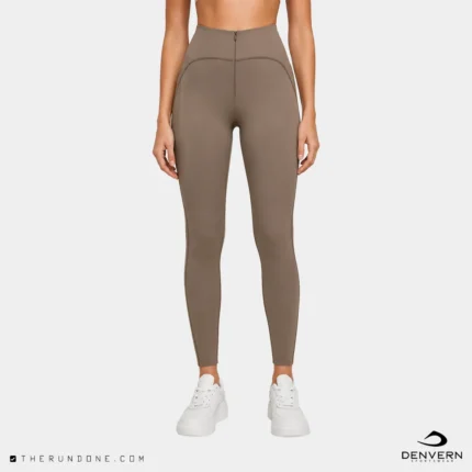 Denvern Womens DWP115109 Legging لگ ورزشی زنانه دنورن- کاور قهوه ای
