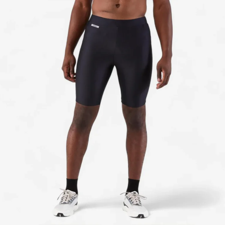 Decathlon Mens Run 100 Short Tights لگ کوتاه مردانه دکتلون برای دویدن-نمای جلو