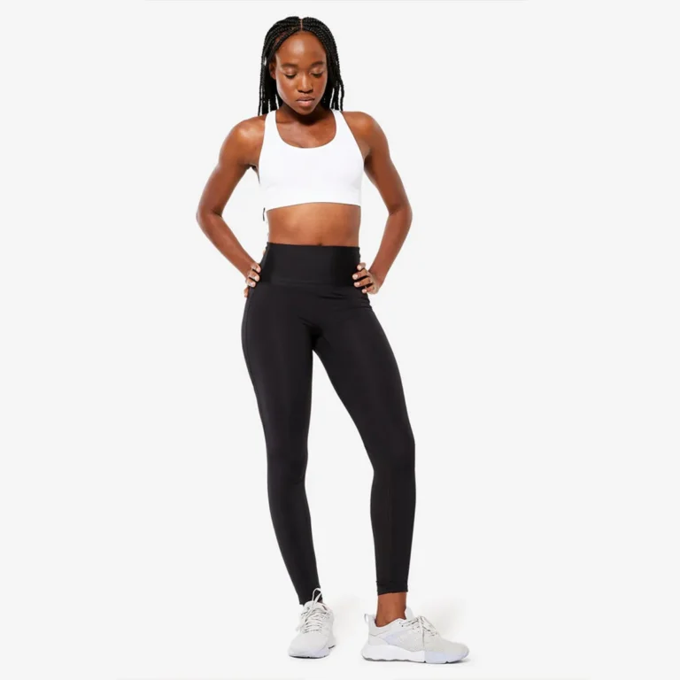 Decathlon Womens Seamless Sports Bra نیم تنه ورزشی زنانه دکتلون- تن مدل سفید