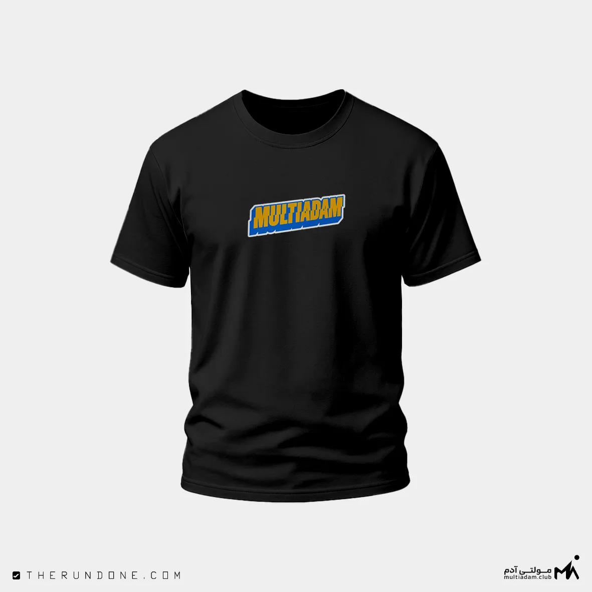 تی شرت کاستوم مولتی آدم مدل کلاسیک Multiadam Custom T-shirt Classic (1) - cover تیشرت مولتی آدم کلاسیک یونی سکس برای استایل دوندگان