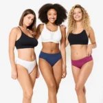 decathlon womens seamless 3 pack panties شورت بدون درز زنانه دکتلون- کاور اصلی پک سورمه ای و سفید و سرخابی